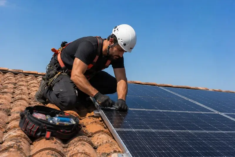 Maintenance et monitoring de panneaux solaires aux Touches-de-Périgny